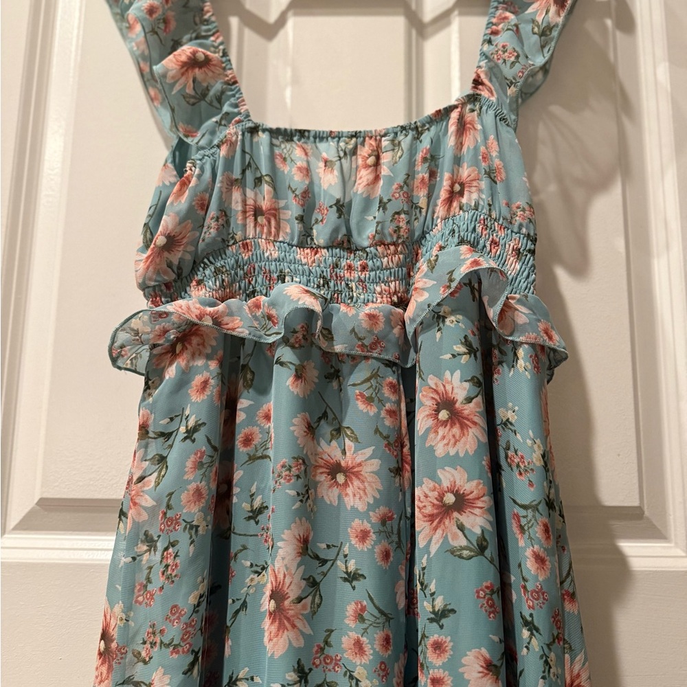 Floral Ruffle Dress - Picture 5 of 7